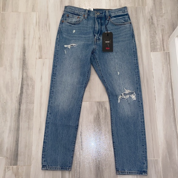 Levi’s Premium 501s High Rise Skinny (2019), Capital E, 29x28, NWT, $98 MSRP - Picture 10 of 15